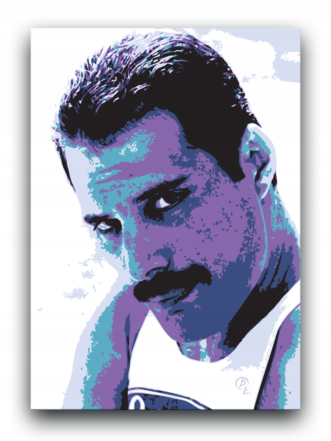 Plakat muzyczny Freddie Mercury na płótnie klasyka muzyki plakat