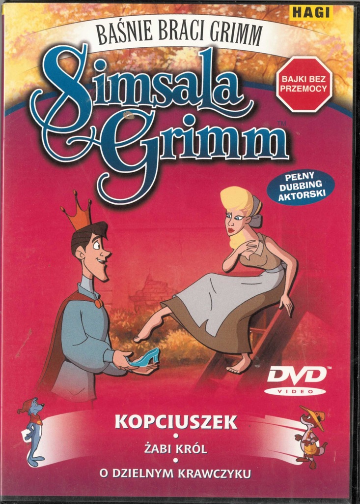 Simsala Grimm Bajki DVD Kopciuszek Żabi Król 3w1 7064673434