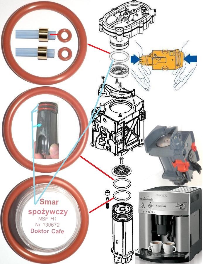 Uszczelki Delonghi Magnifica Perfecta Primadonna