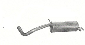Задній глушник VW Polo 1,4 TDi 05-09r
