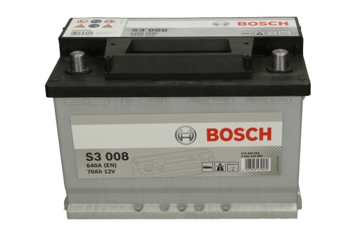 Аккумулятор BOSCH 12V 70ah/640a S3 278x175x190 B13 - 10