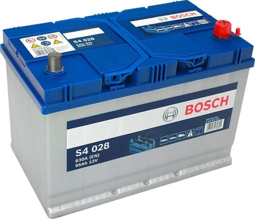 Акумулятор BOSCH 95ah 830A P + Bosch S4 0 092 S40 280 Asia JAPAN - 4