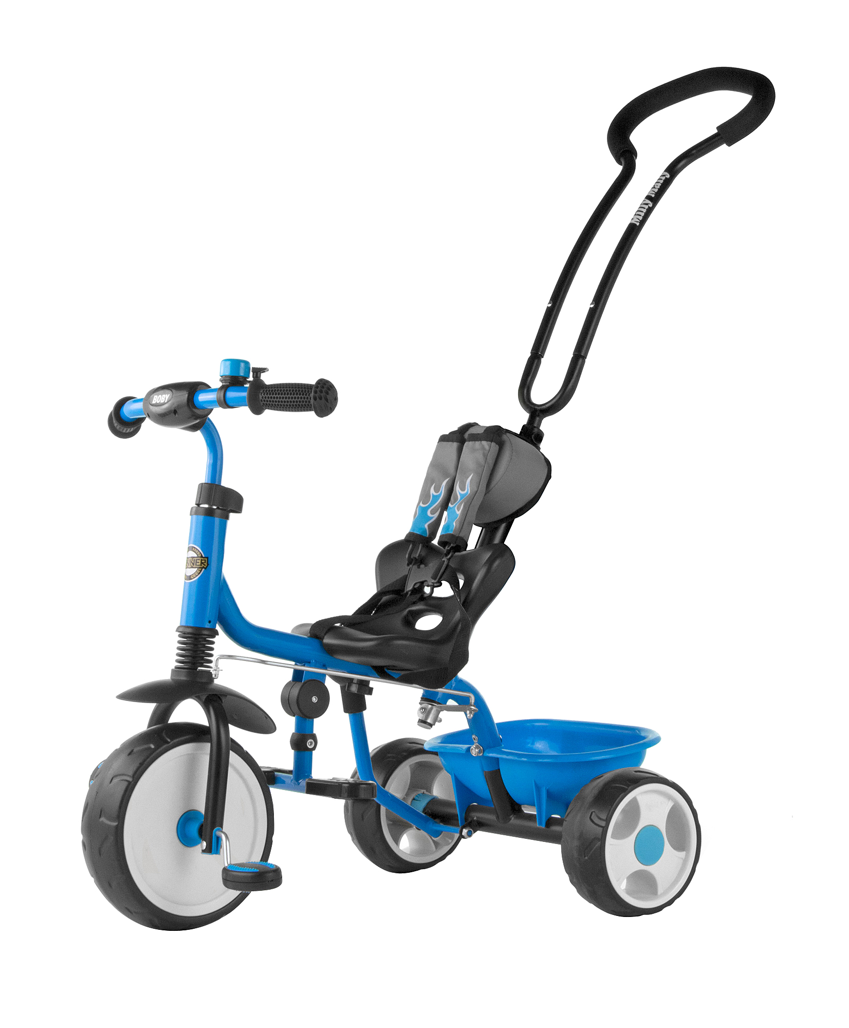 Rowerek trójkołowy Boby 2015 Milly Mally 1360 czarny, niebieski