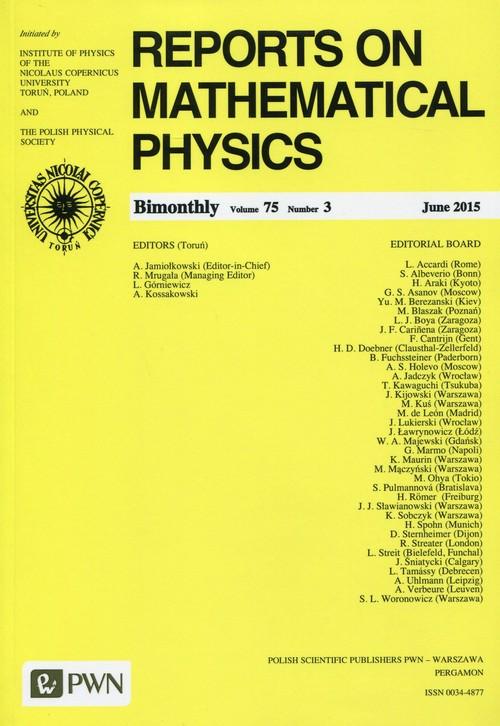 

Reports on Mathematical Physics 75/3 2015 Kraj