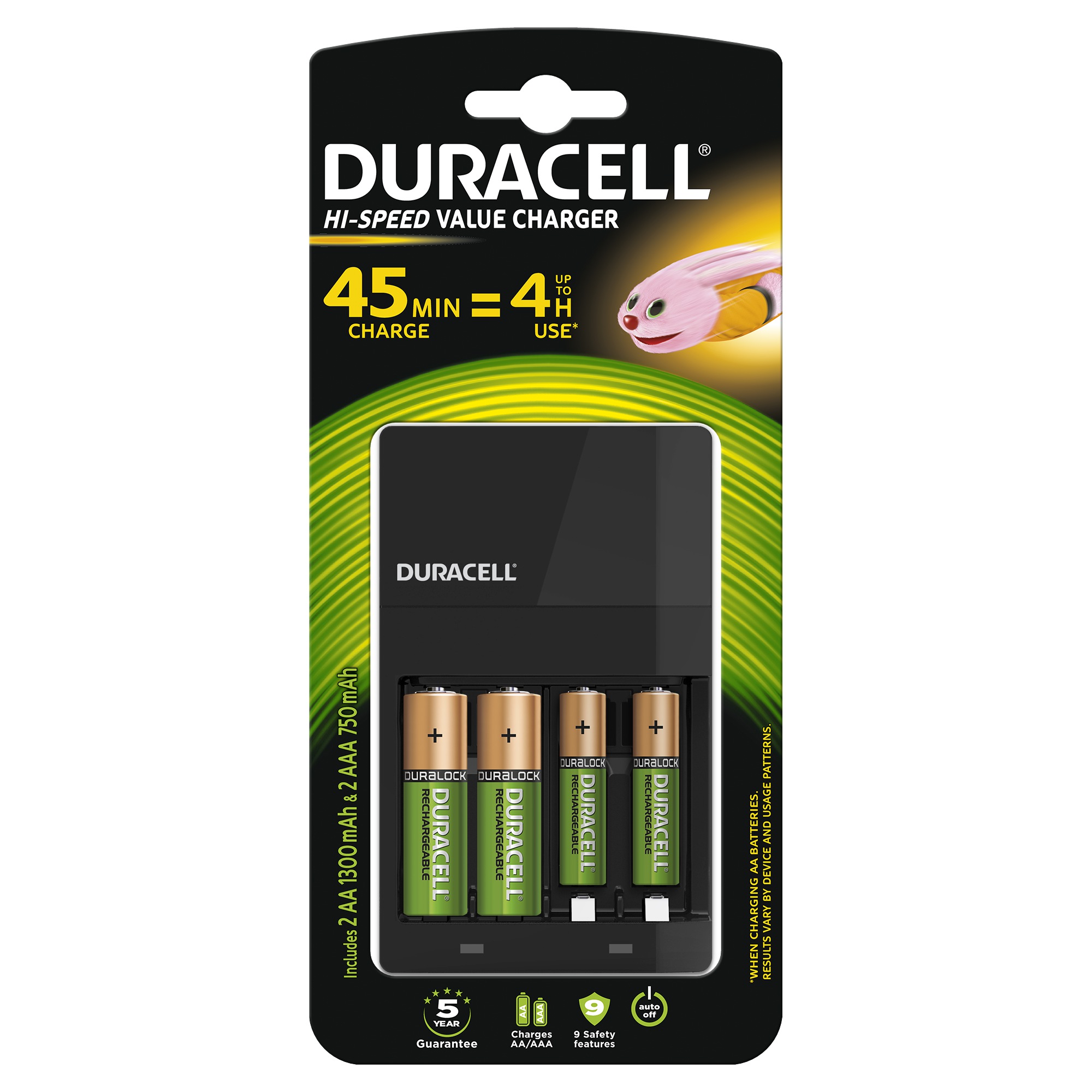 

Ładowarka do akumulatorów Duracell Cef 14