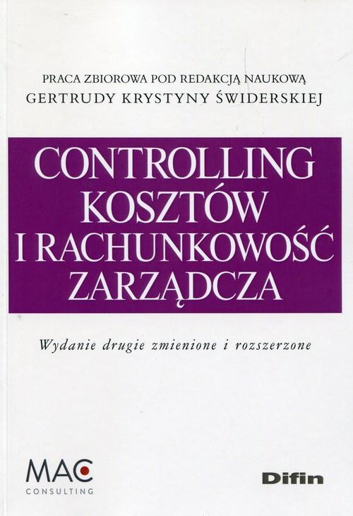 

Controlling kosztów i rachunkowość zarządcza