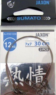 

Przypony Stalki Jaxon 12 kg 30 cm 7 x 7 2 szt