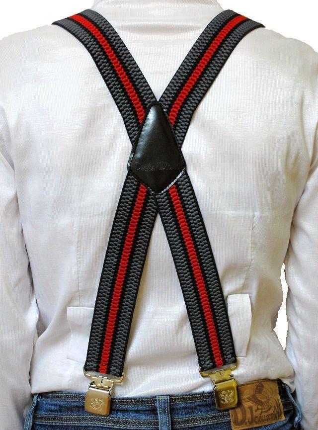 Szelki kibica męskie do spodni biało czerwone 6S EAN (GTIN) 5905127091854