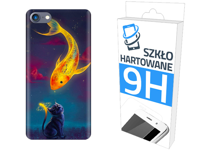 

200wz. Etui+szkło do Apple Iphone 8 Pokrowiec Case