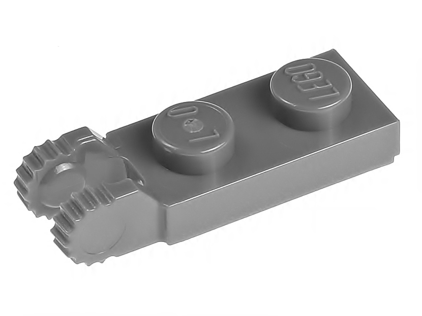 

Lego Płytka z zaczepem 1x2 44302b szara ciemna 2sz