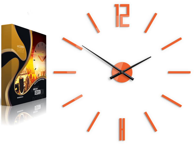 

Duży Zegar Ścienny Carlo 75CM Orange