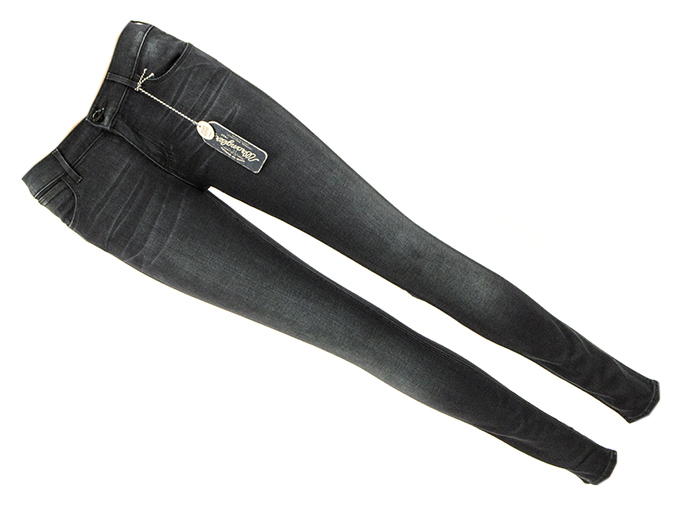 Wrangler Jacklyn Black Shadow džíny W26 L34 Úzké Nohavice