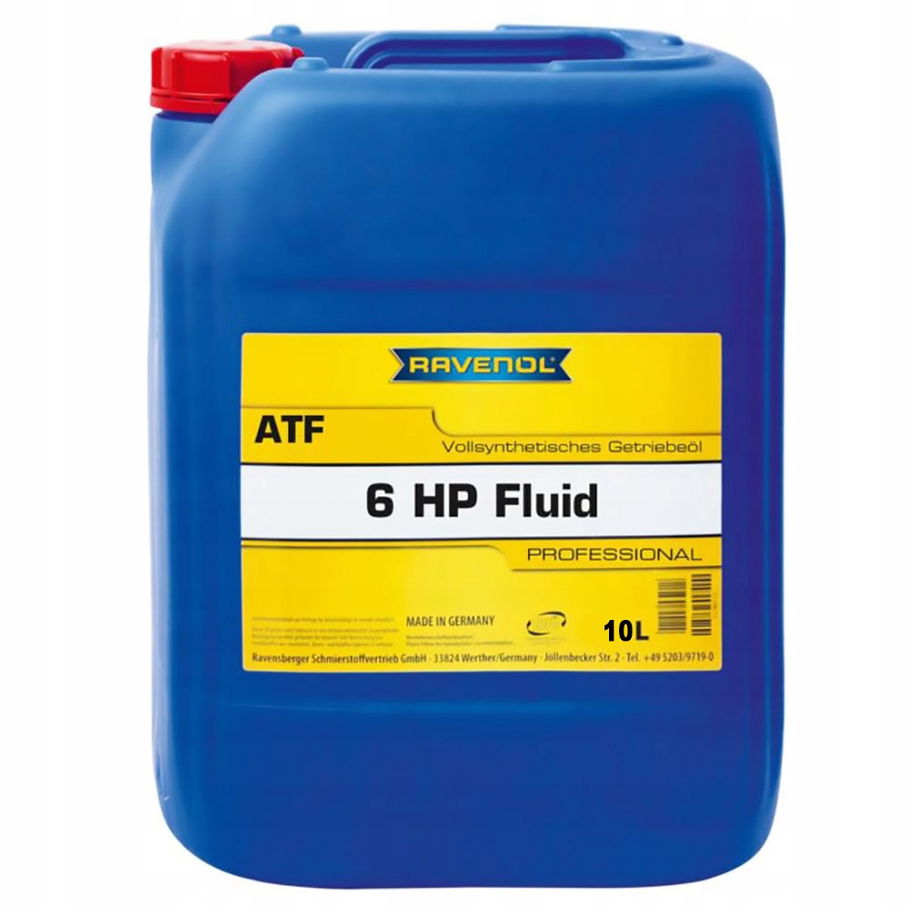 RAVENOL ATF 6HP Fluid 10L olej do skrzyni biegów automatycznej 1211112 010 01 999 za 478 99 zł z