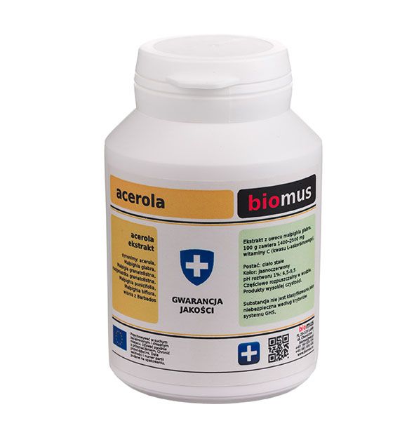 

Biomus Acerola Witamina C Proszek 100g Biomus
