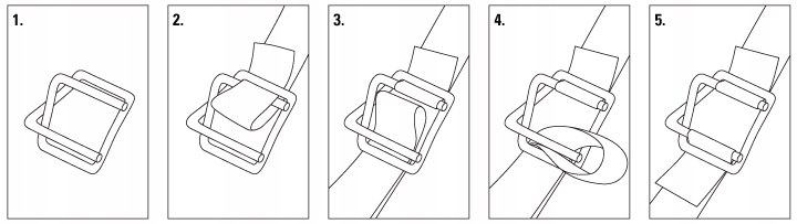 NAPINACZ BANDOWNICA DO TAŚMY POLIESTROWEJ MIĘKKIEJ DO 25MM Rodzaj ręczna
