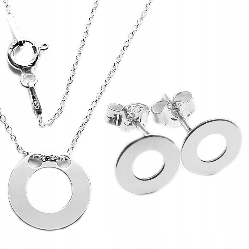 

Łańcuszek Ring Celebrytka + Kol Srebro 925 (kw975)
