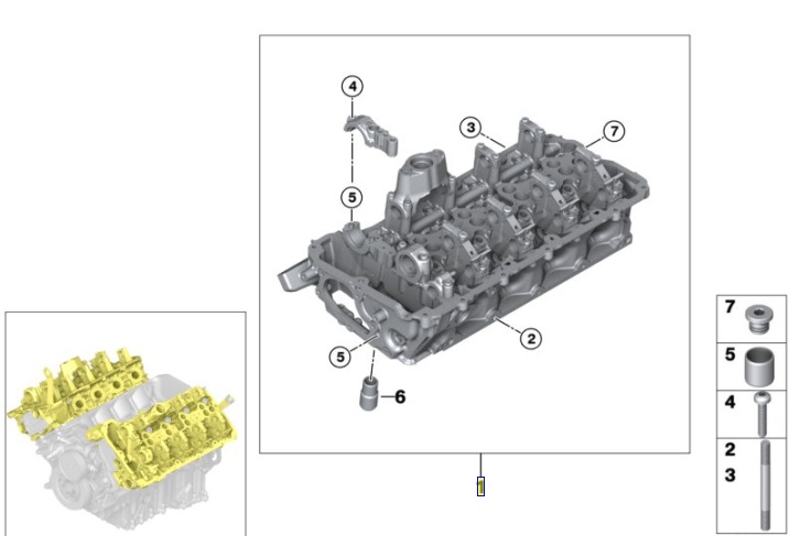 NOWA głowica silnika M-Power S63B44A ORYGINAŁ