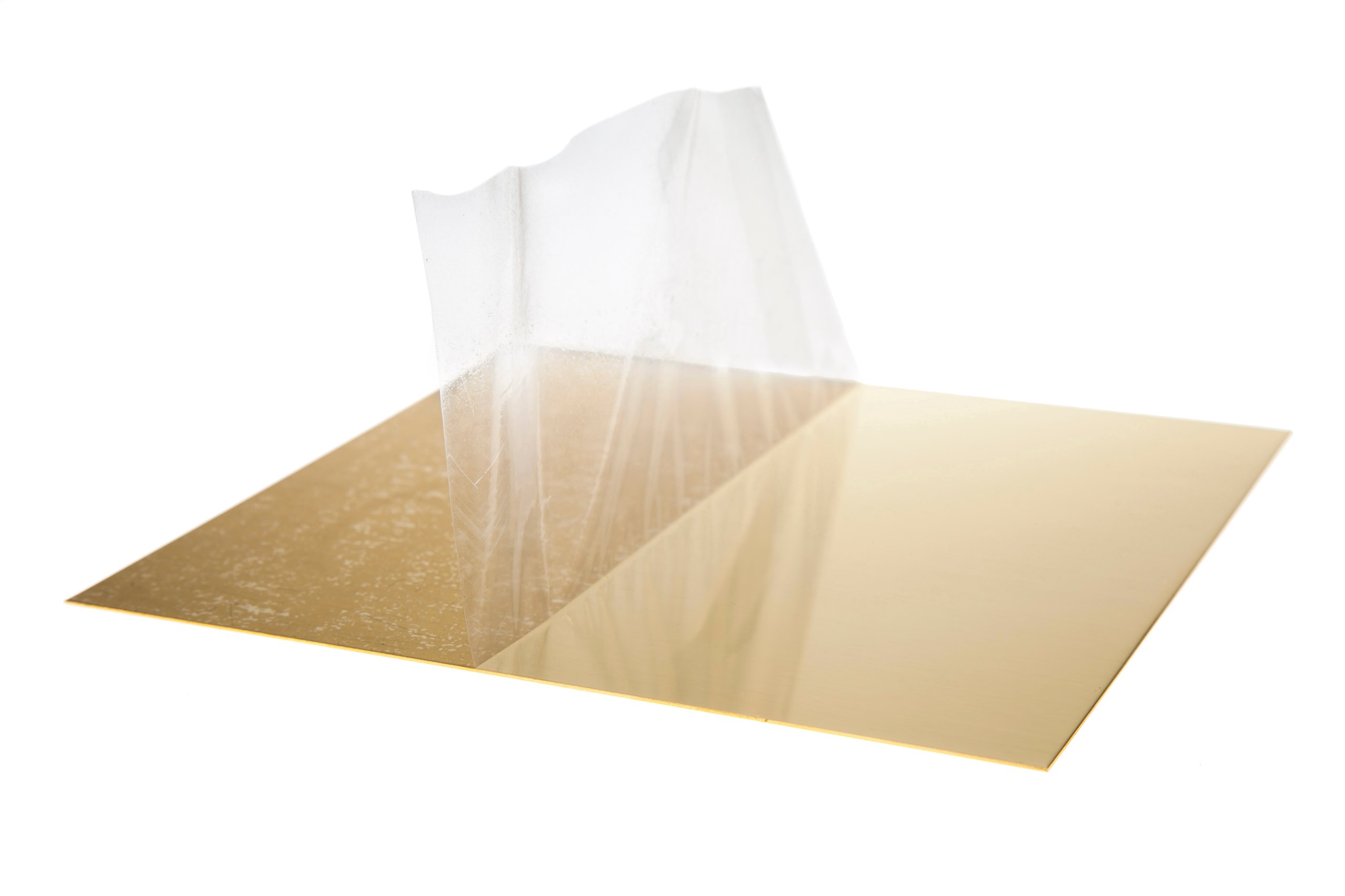 Blacha mosiężna mosiądz arkusz 1mm 50x50cm Obustronna Folia Ochronna