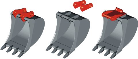 Mocowanie do łyżki uszy uchwyt Lehnhoff MS01 MS 01 adapter Mega Strong Producent części inny