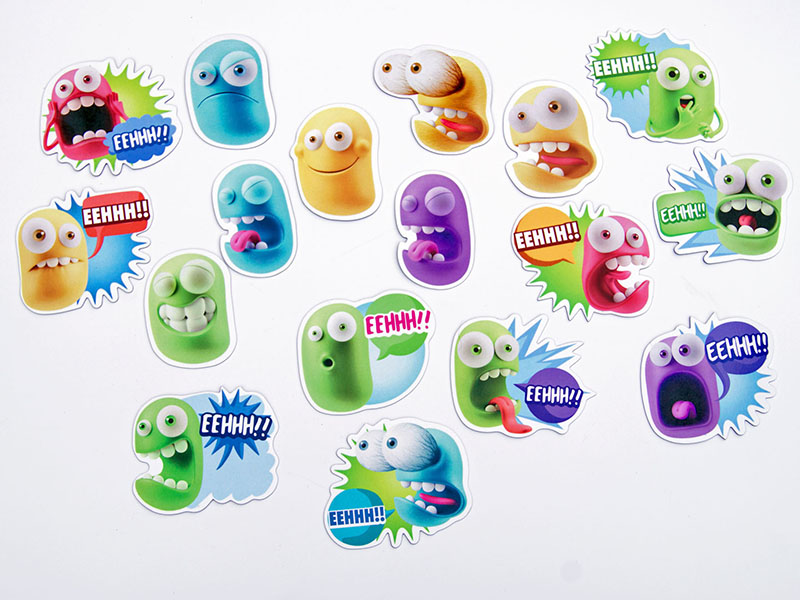 

Magnesy na lodówkę Magnes Emotki Gniewoszki 17 Szt