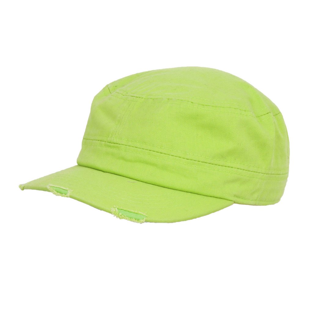 K108B CZAPKA Z DASZKIEM PATROLÓWKA GŁADKA LIMONKA Marka Polar Fashion