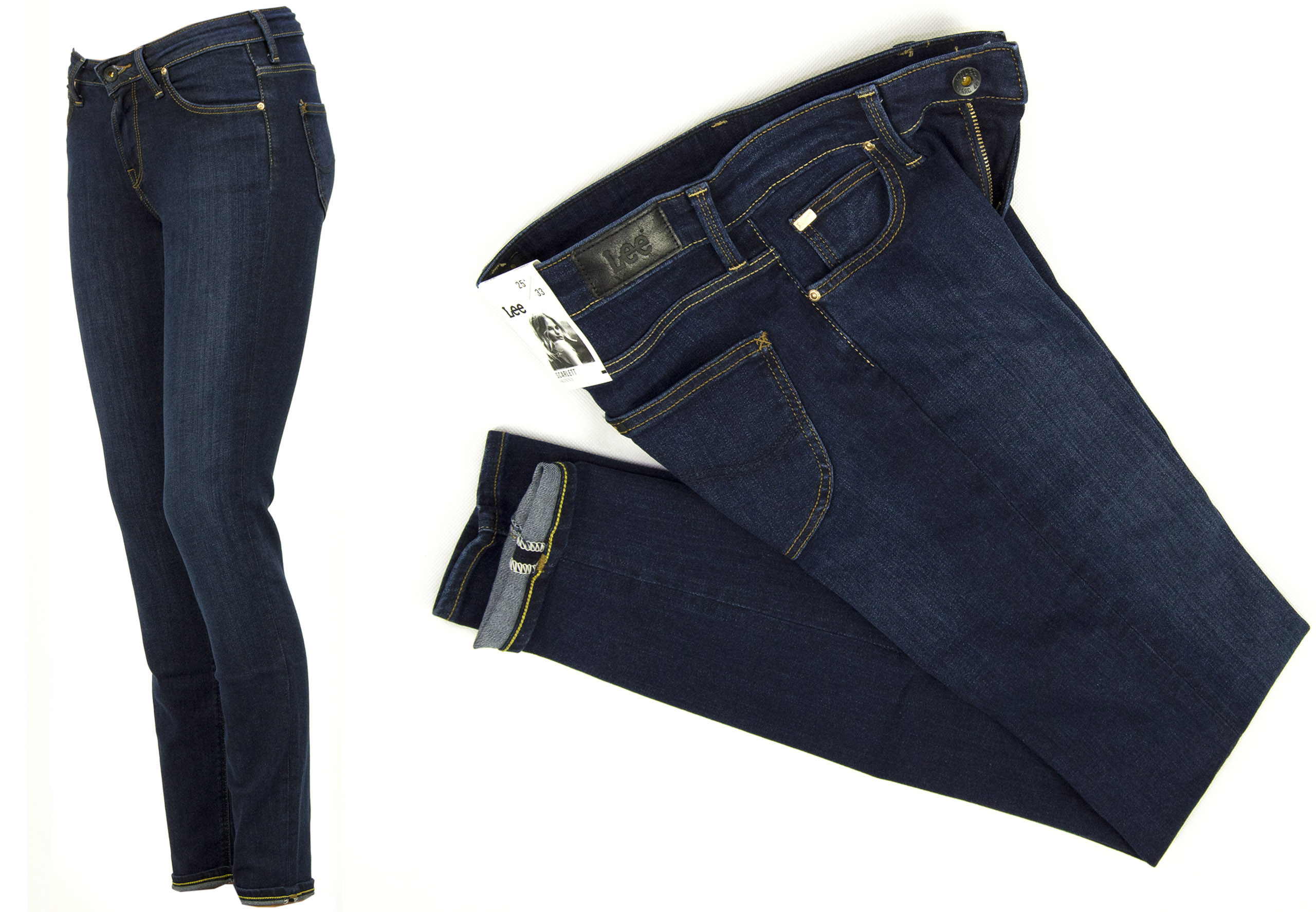 Lee Scarlett Stone Vel. džínové kalhoty Skinny W25 L33