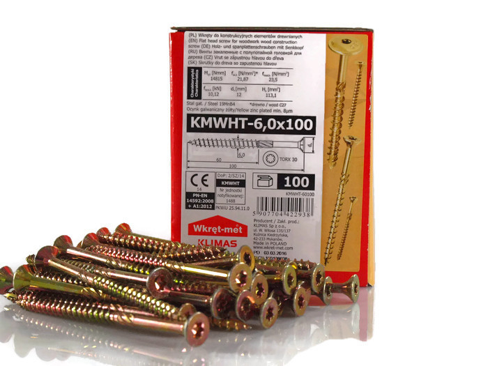 

Wkręty Ciesielskie Do Drewna 6,0x100 Torx 100 szt
