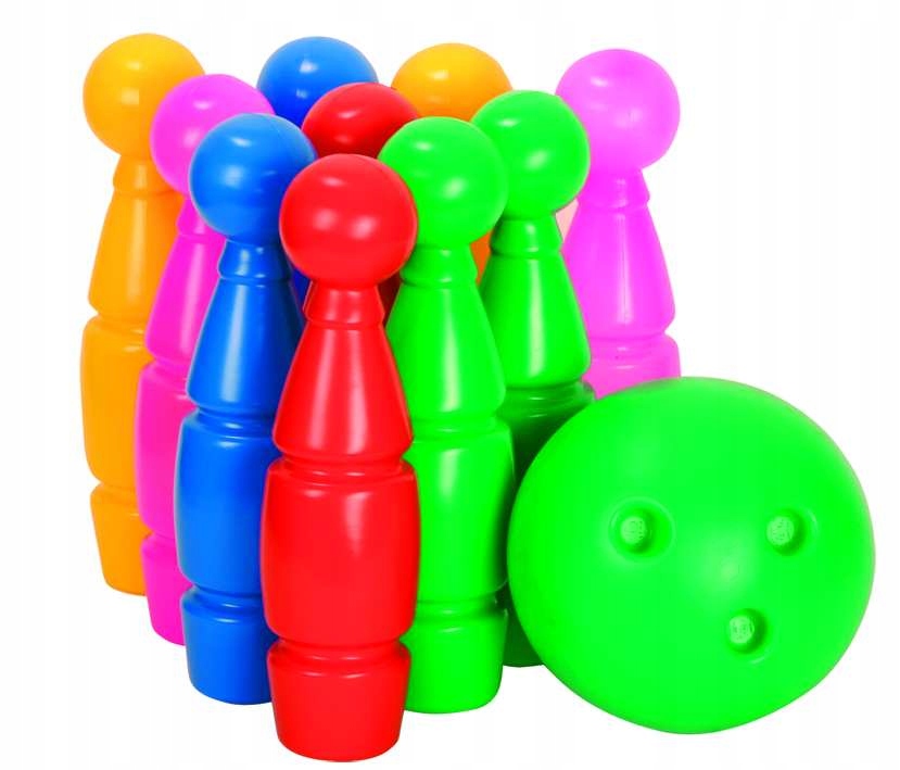 Kręgle MAXI aż 29,5 cm / PL BĄCZEK Materiał Plastik