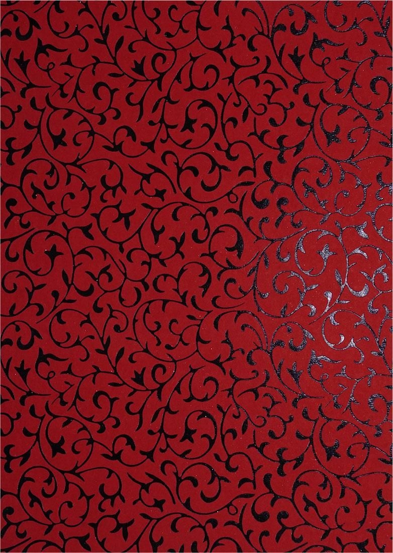 

Papier ozdobny czerwony koronka czarna 18x25 5szt.