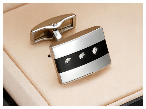 

Modne Spinki do Mankietów Koszul + Pudełko skp15-7