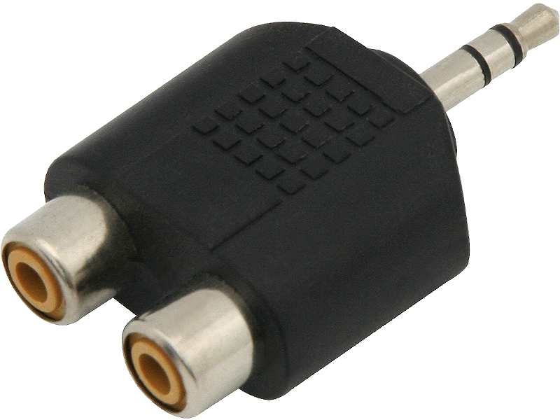 

Przejście mały Jack 3,5 2x gniazdo Rca (0819