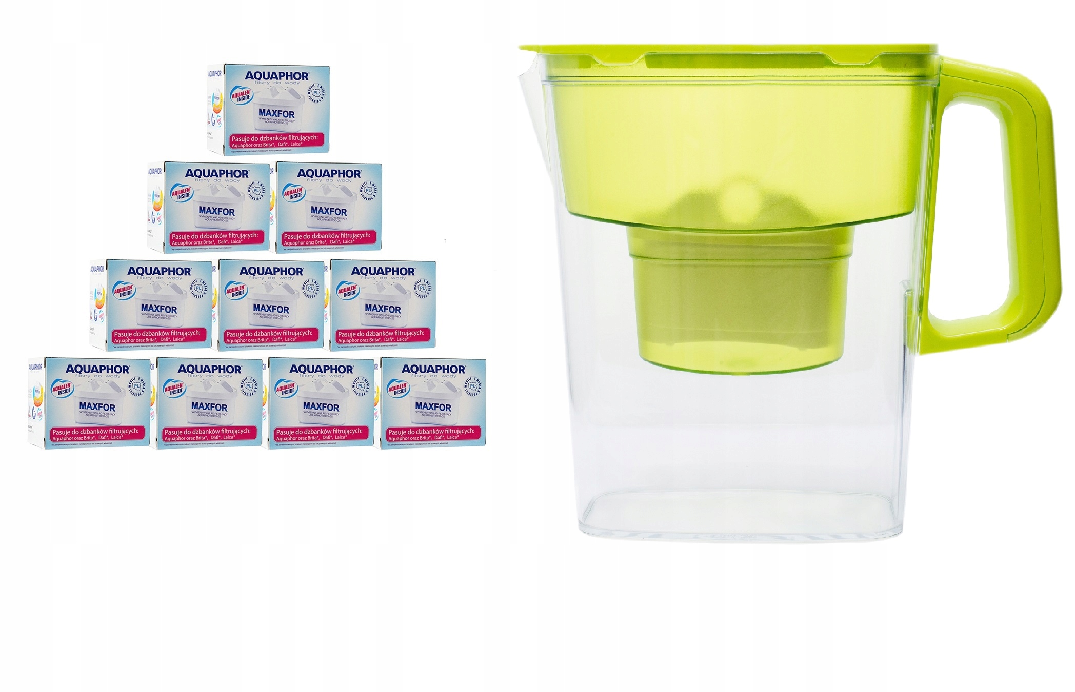 

Dzbanek Filtr Aquaphor Kompakt 2,4 L+ 10 Wkladów
