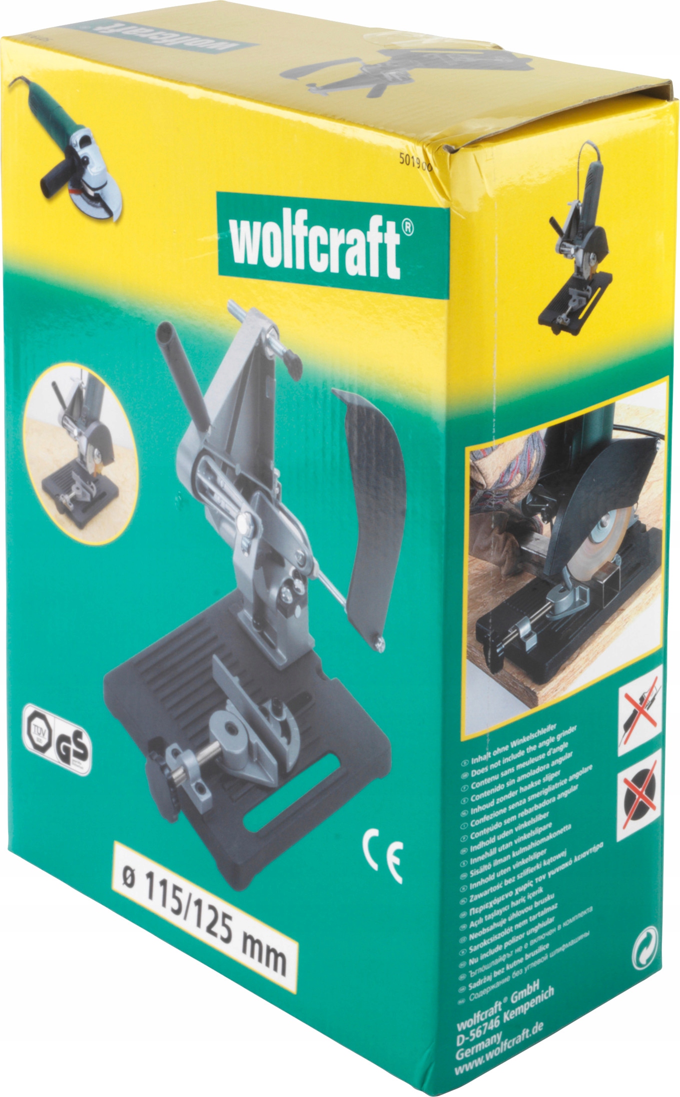 WOLFCRAFT STOJAK UCHWYT DO SZLIFIERKI 115mm, 125mm EAN (GTIN) 4006885501904