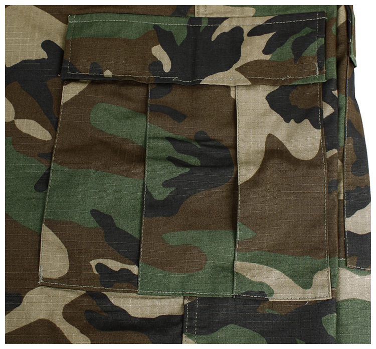 Spodnie Bojówki BDU Bawełna Rip-Stop US ARMY - M Wzór dominujący moro