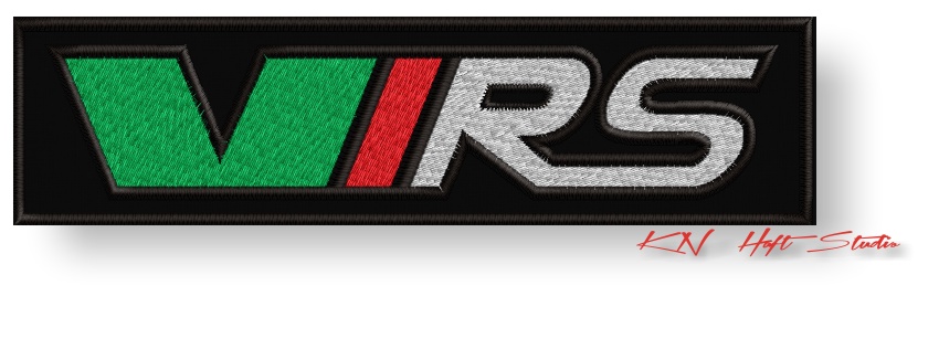 

Naszywka termo Skoda Vrs tuning haft 115 x30 mm