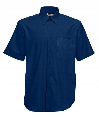

Men Oxford Short Sleeve Shirt Navy XXL