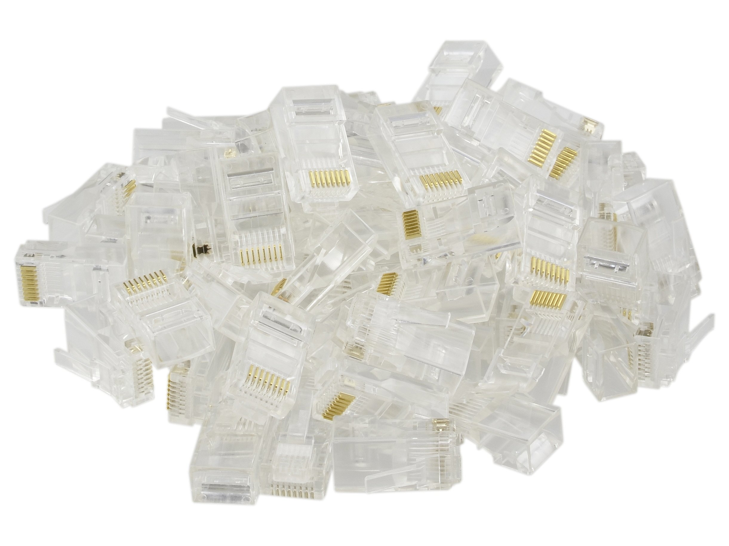 

Wtyki 8P8C końcówki RJ45 Utp kat.5e drut 100szt