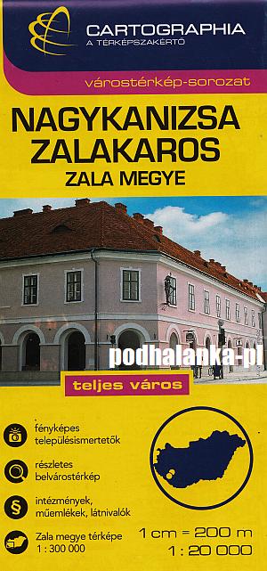 Nagykanizsa Zalakaros - mapa plan miasta - Węgry