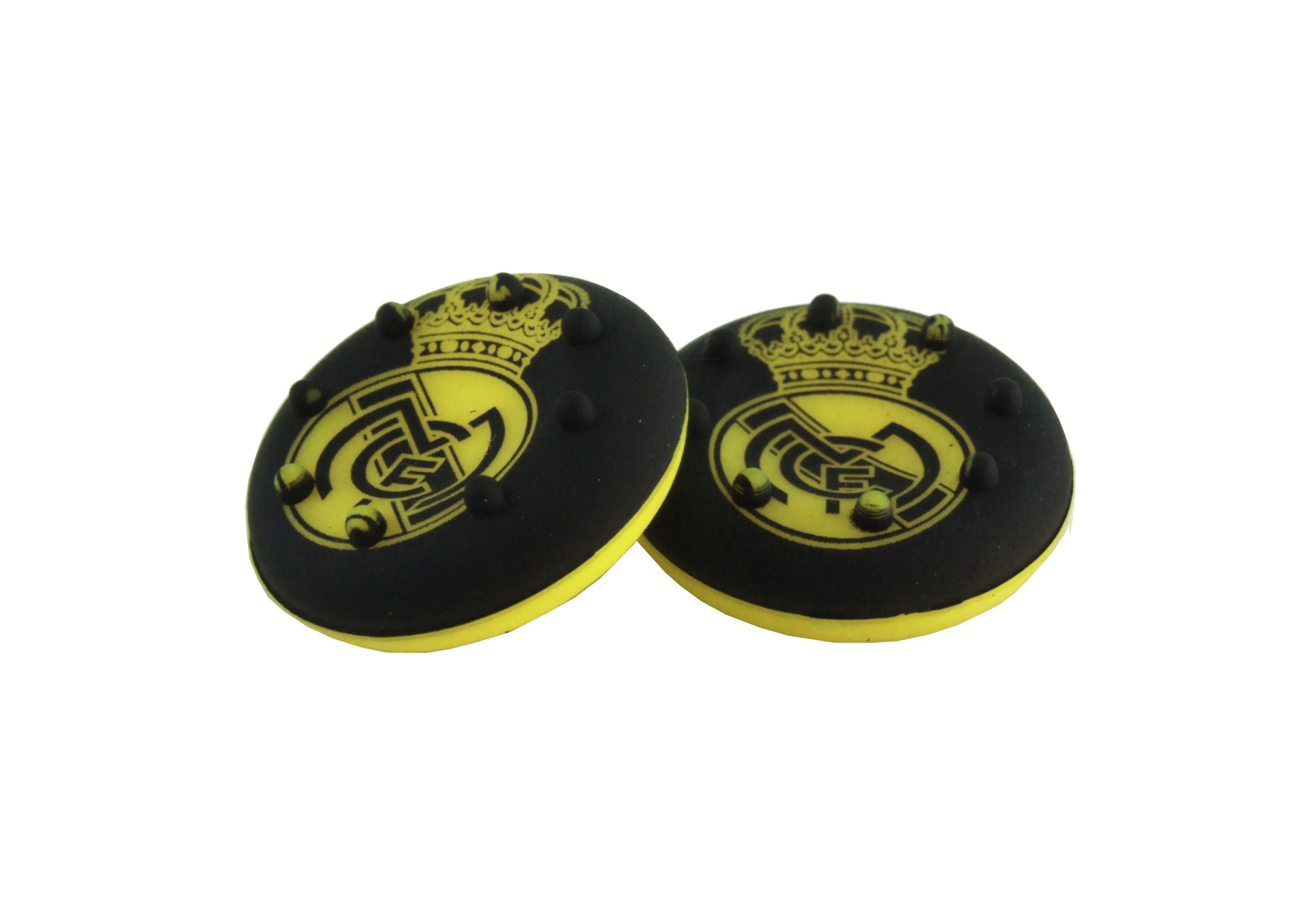 2x Gumové Návleky pad PS4 PS5 Xbox Nspro Fifa Fotbal Real Madrid Žluté