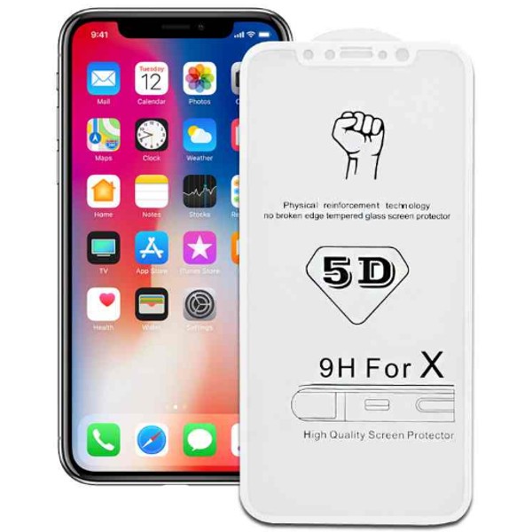 

Szkło Hartowane 5D Full Cover Glass 9H Iphone X Fv