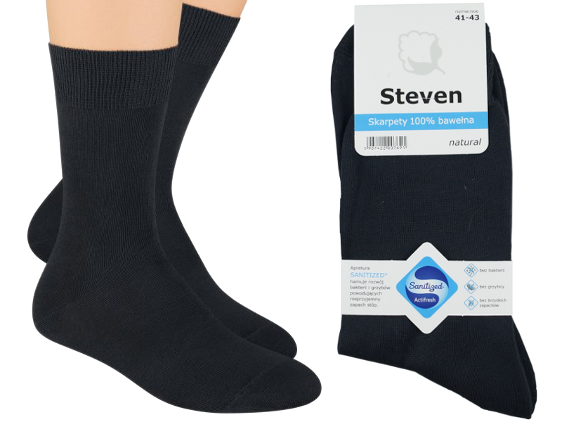 

Skarpety Męskie Steven 100% Bawełna! r 38-40