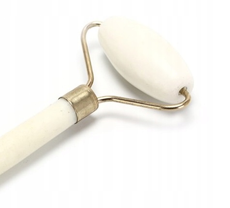 MASAŻER DO TWARZY Z JADEITU GUA SHA WAŁEK BIAŁY Stan opakowania oryginalne