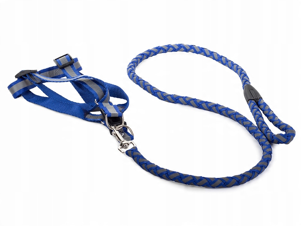 

Szelki Dla Psa Kota + Smycz Odblaskowa Mocna 120cm