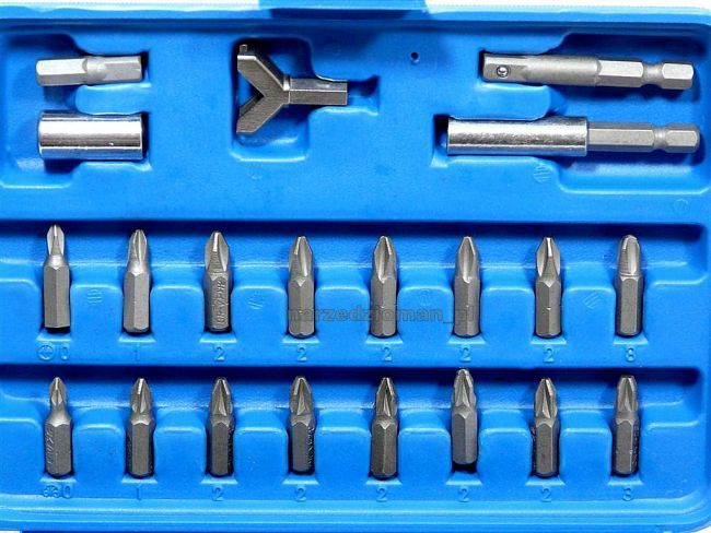 ZESTAW KOŃCÓWEK DO WKRĘTARKI WIERTARKI BITY 100 Kod producenta g30060