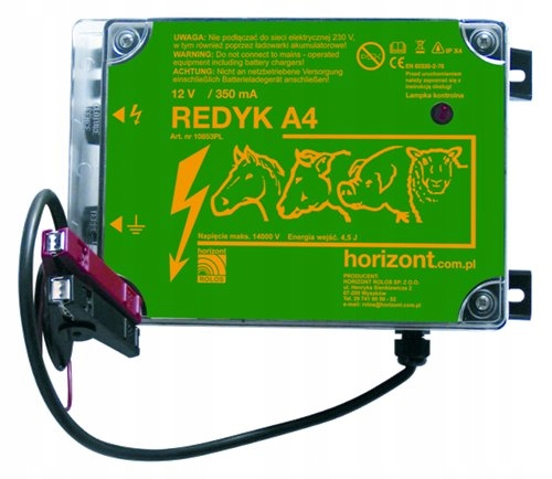 KREDYKA41 - Электризатор pastuch Redyk A4 12V аккумуляторный 3j