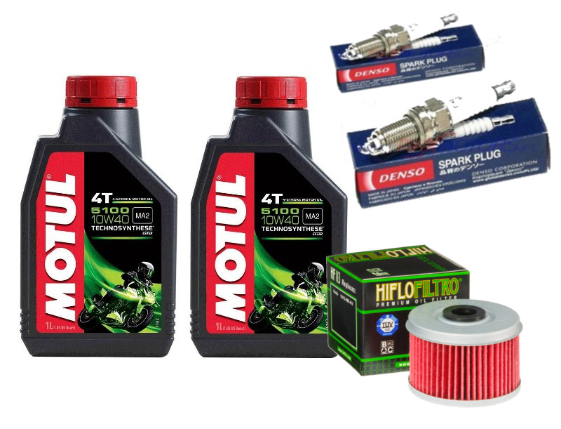 OLEJ MOTUL FILTR SWIECE HONDA VT125 Shadow 99 08
