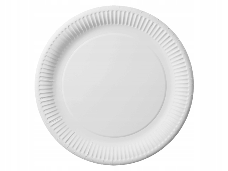 TALERZE PAPIEROWE białe 18cm talerz fi18 100szt.