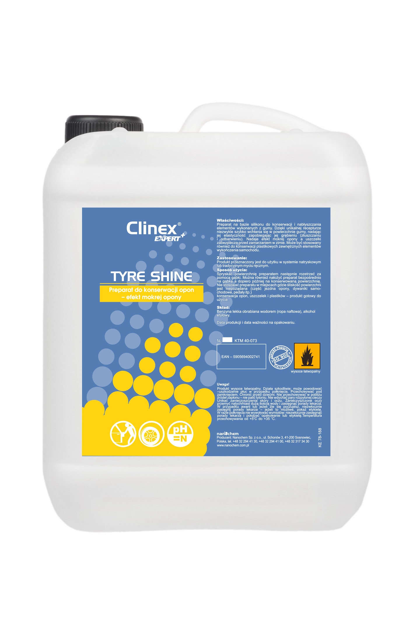 CLINEX TYRE SHINE Czernidlo nablyszczacz do opon