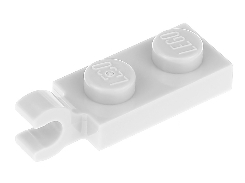 

Lego Płytka z zaczepem klip 63868 szara jasna 2szt