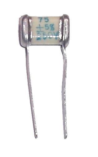 

Kondensator Mikowy 75pF 250V Silver Mica 4szt=8zł